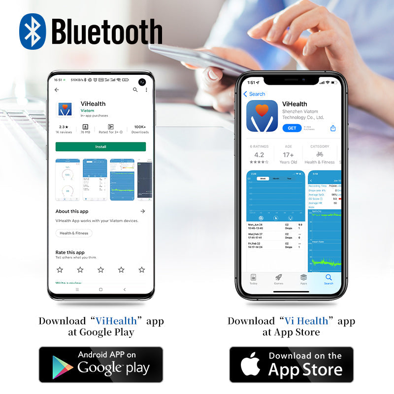 Lepu Portable Rechargeable Handheld Pulse Oximeter for Infant Kid Adult with Bluetooth App SP-20