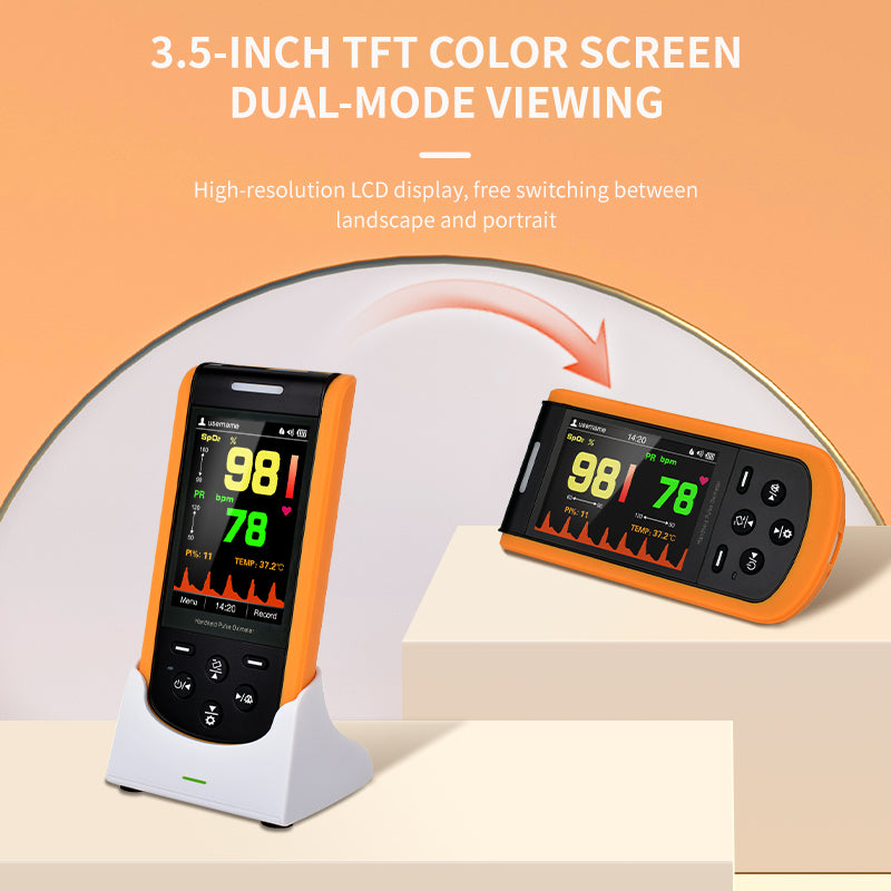 Lepu Portable Rechargeable Handheld Pulse Oximeter for Infant Kid Adult with Bluetooth App SP-20