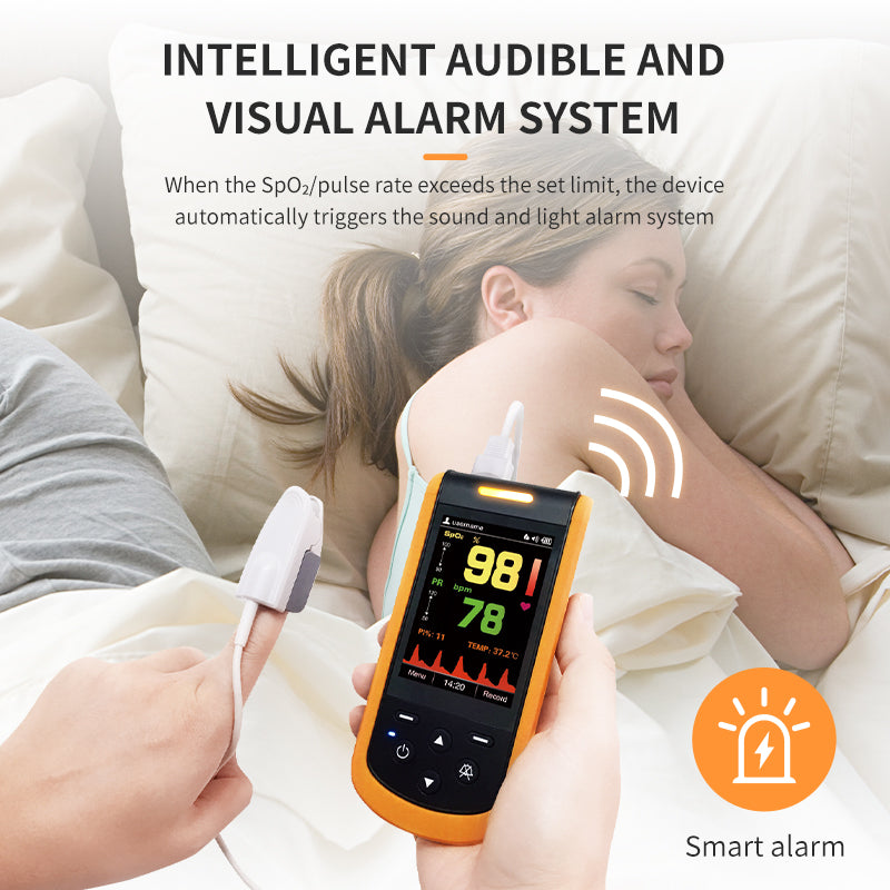 Lepu Portable Rechargeable Handheld Pulse Oximeter for Infant Kid Adult with Bluetooth App SP-20