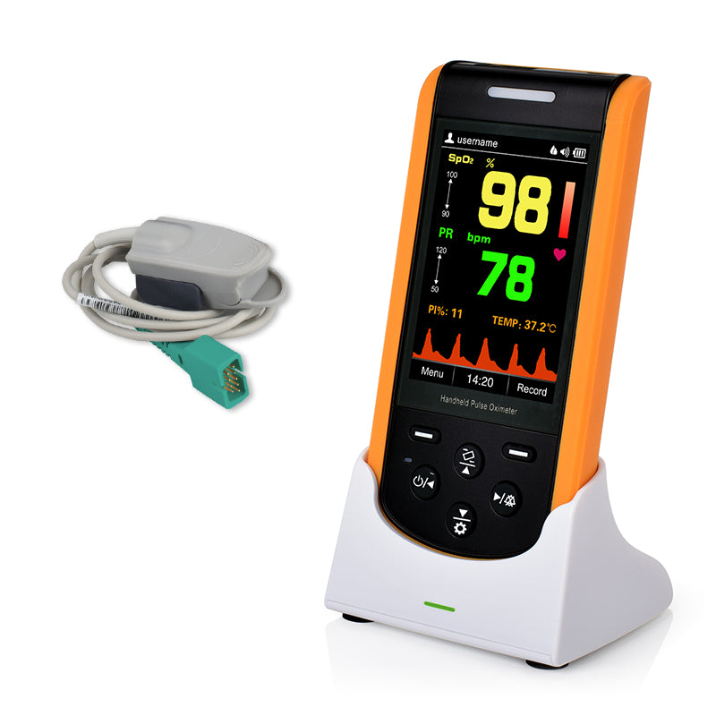 Lepu Portable Rechargeable Handheld Pulse Oximeter for Infant Kid Adult with Bluetooth App SP-20